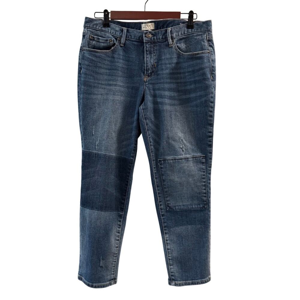 Nicole Miller Women’s Nolita Boyfriend Patch Jeans Size 6